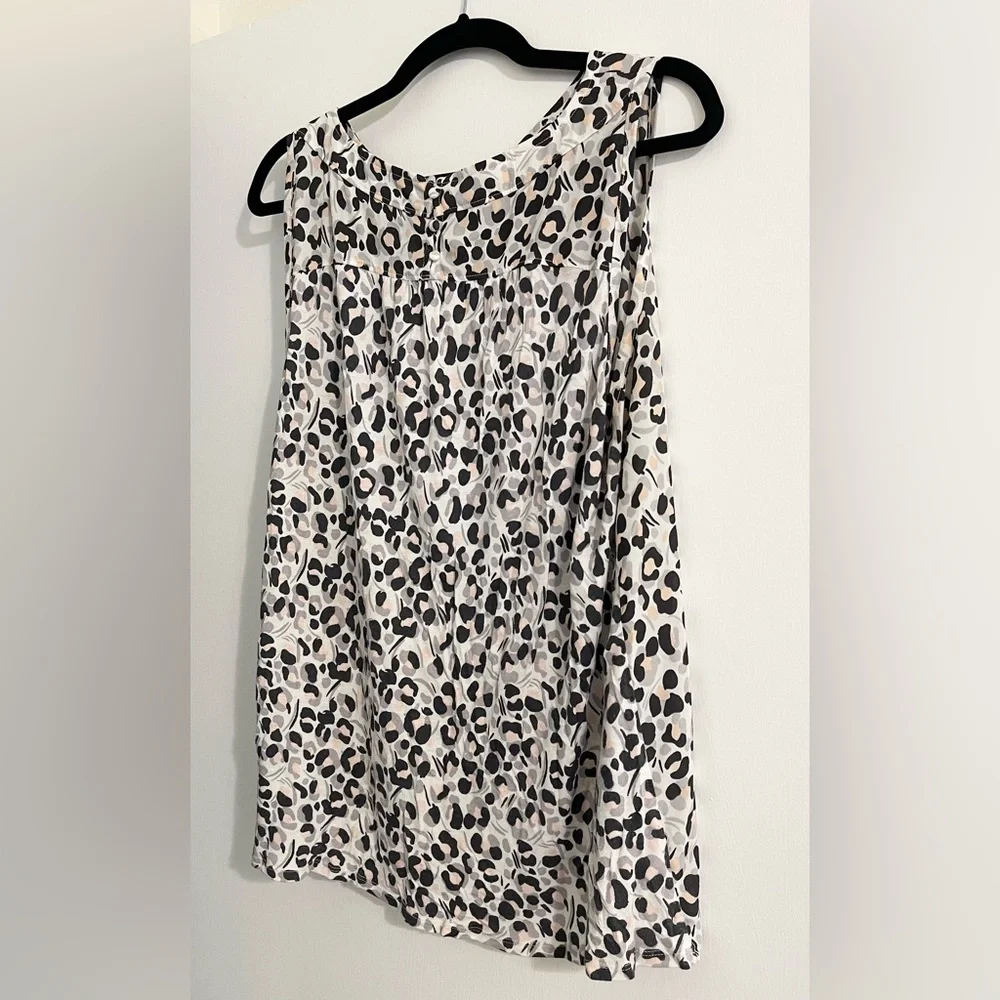 LOFT Leopard Print Shell - Picture 2 of 2